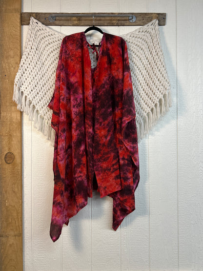 Crepe Sari Orchid Kimono 0626 247