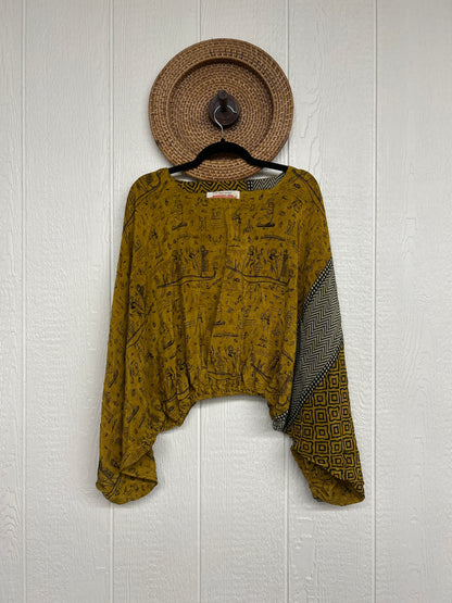 Crepe Sari Luna Crop Top 0126 096