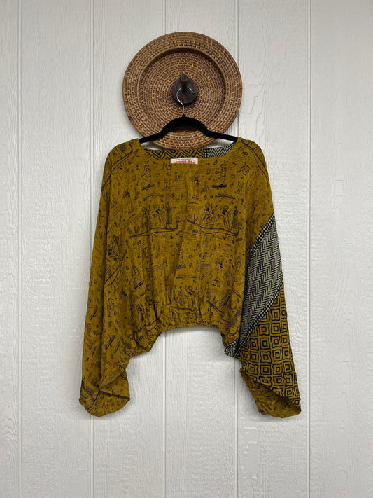 Crepe Sari Luna Crop Top 0126 096