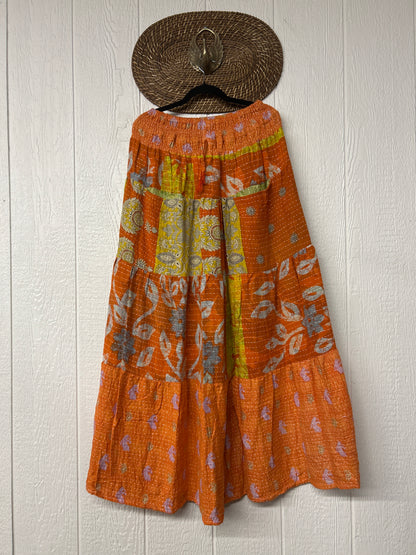 Pareo Kantha Lotus Maxi Skirt 0826 148