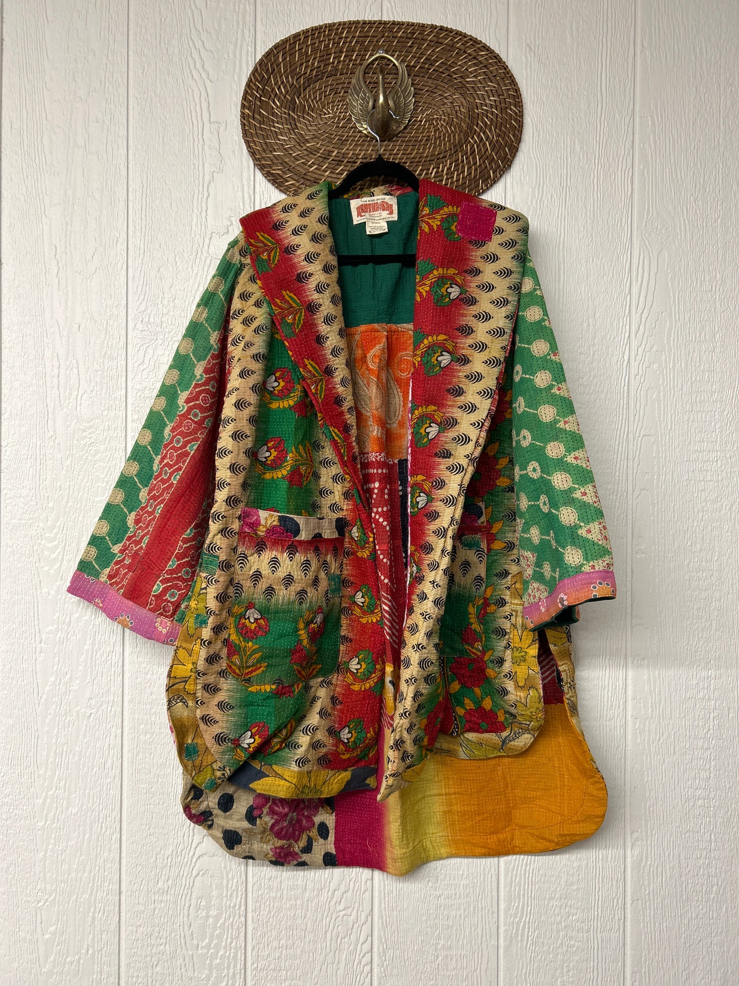 Fine Kantha Drifter Coat 1125 081