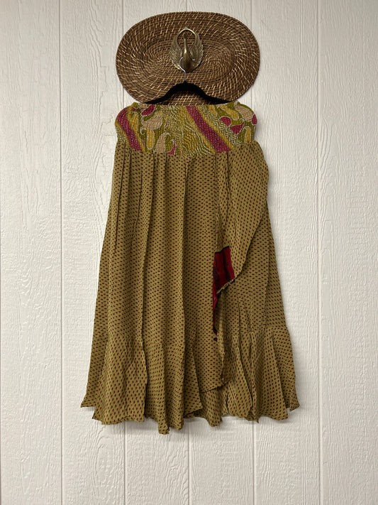 Crepe Sari Inner Peace Wrap Skirt 0626 038