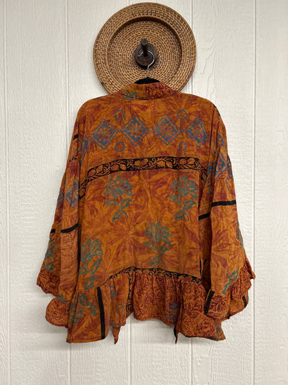 Crepe Sari Wild Rose Top 1225 044