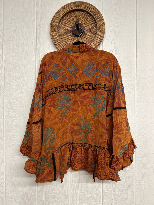 Crepe Sari Wild Rose Top 1225 044