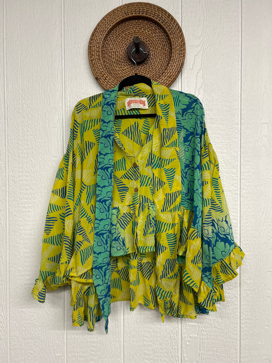 Crepe Sari Wild Rose Top 1225 087