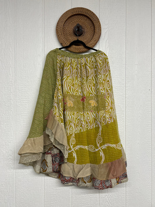 Pareo Kantha Wild Rose Skirt 0426 257