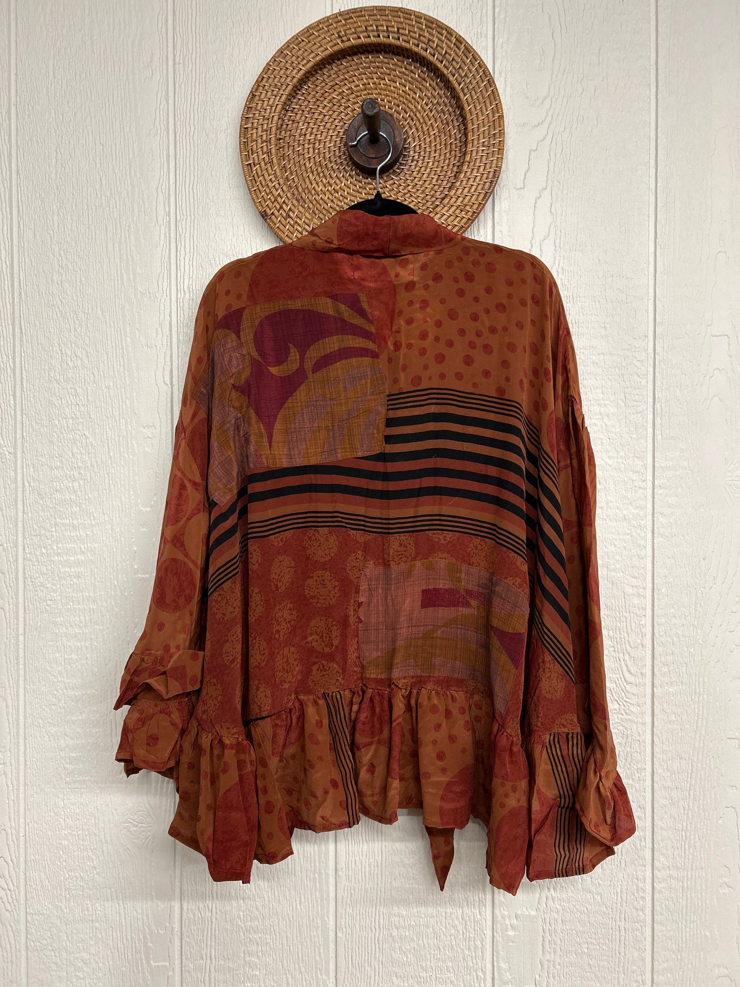 Crepe Sari Wild Rose Top 1225 028