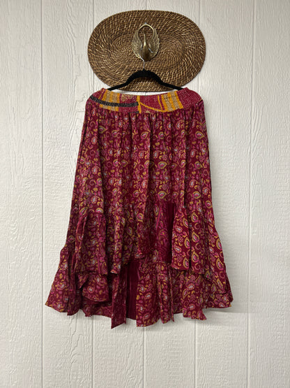 Crepe Sari Dahlia Skirt 1026 093