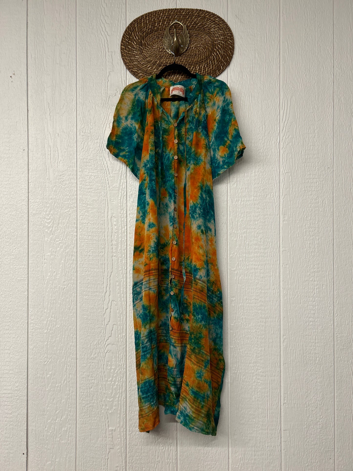 Crepe Sari Summer Woodstock Duster 0626 164