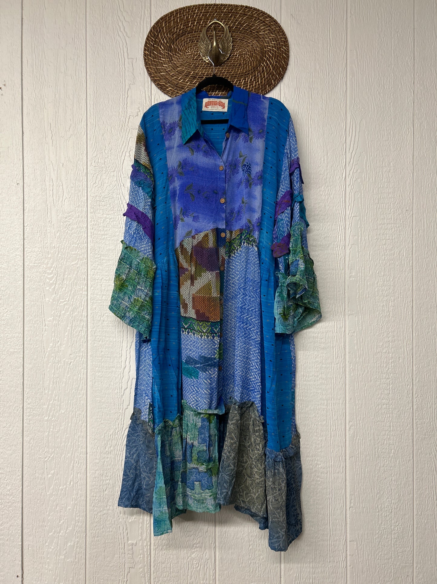 Crepe Sari Rhiannon Duster Dress 0226 052