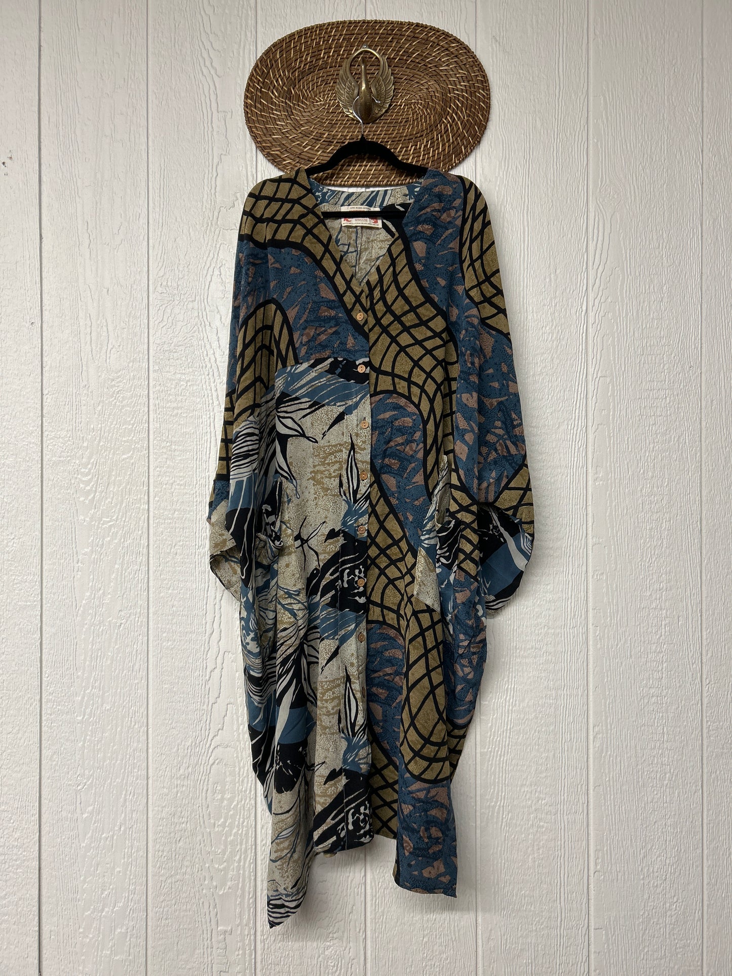 Crepe Sari Gaia Duster Dress 0826 084