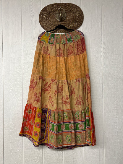 Pareo Kantha Lotus Maxi Skirt 0826 147