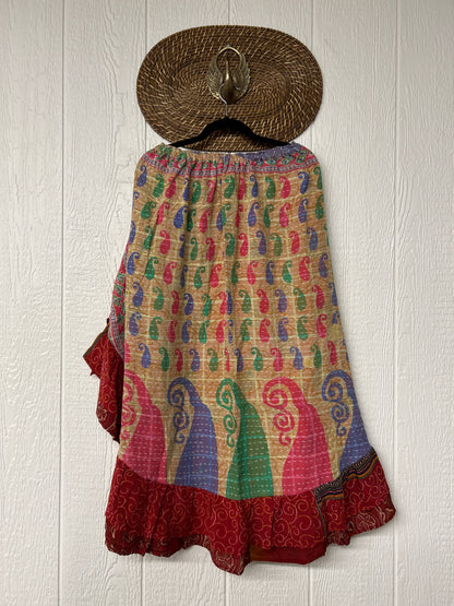 Pareo Kantha Wild Rose Skirt 0426 084