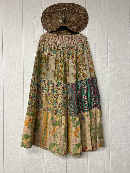 Pareo Kantha Lotus Maxi Skirt 0826 188