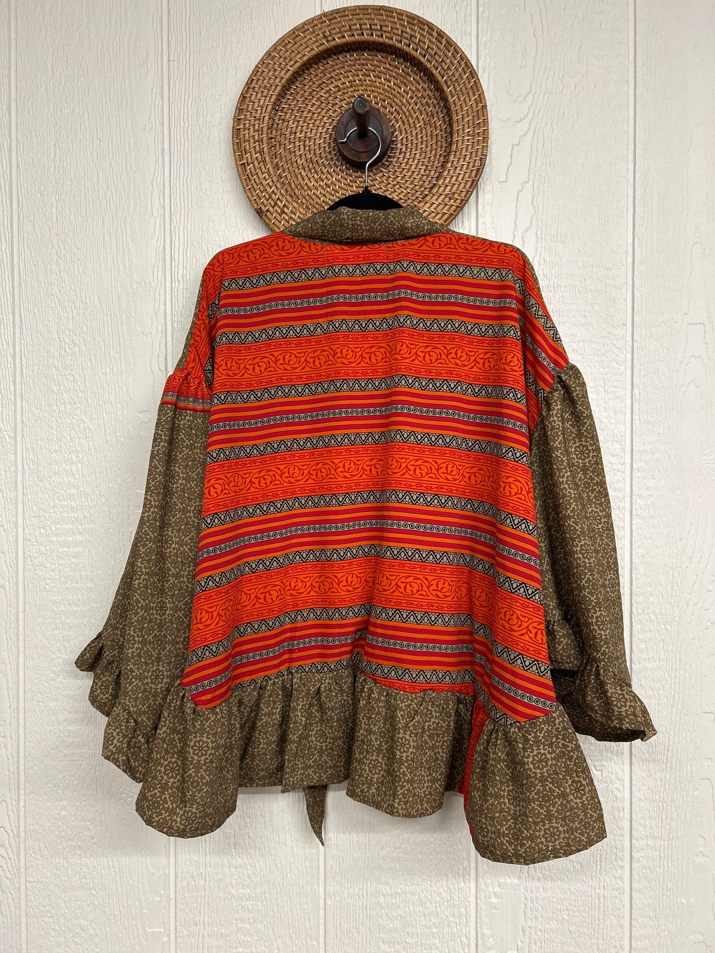 Crepe Sari Wild Rose Top 1225 003