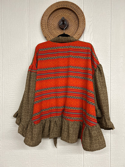 Crepe Sari Wild Rose Top 1225 003