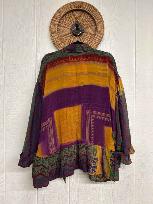 Crepe Sari Wild Rose Top 1225 092