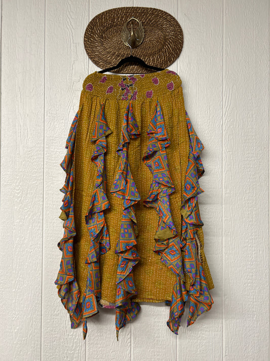 Pareo Kantha Willow Maxi Skirt 0826 142