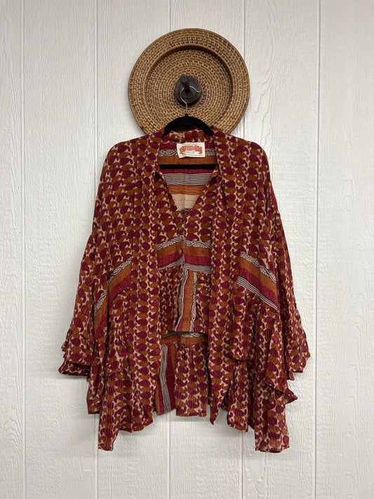 Crepe Sari Wild Rose Top 0426 031