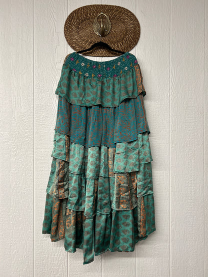 Rasgulla Sari Venus Ruffle Maxi 1125 010