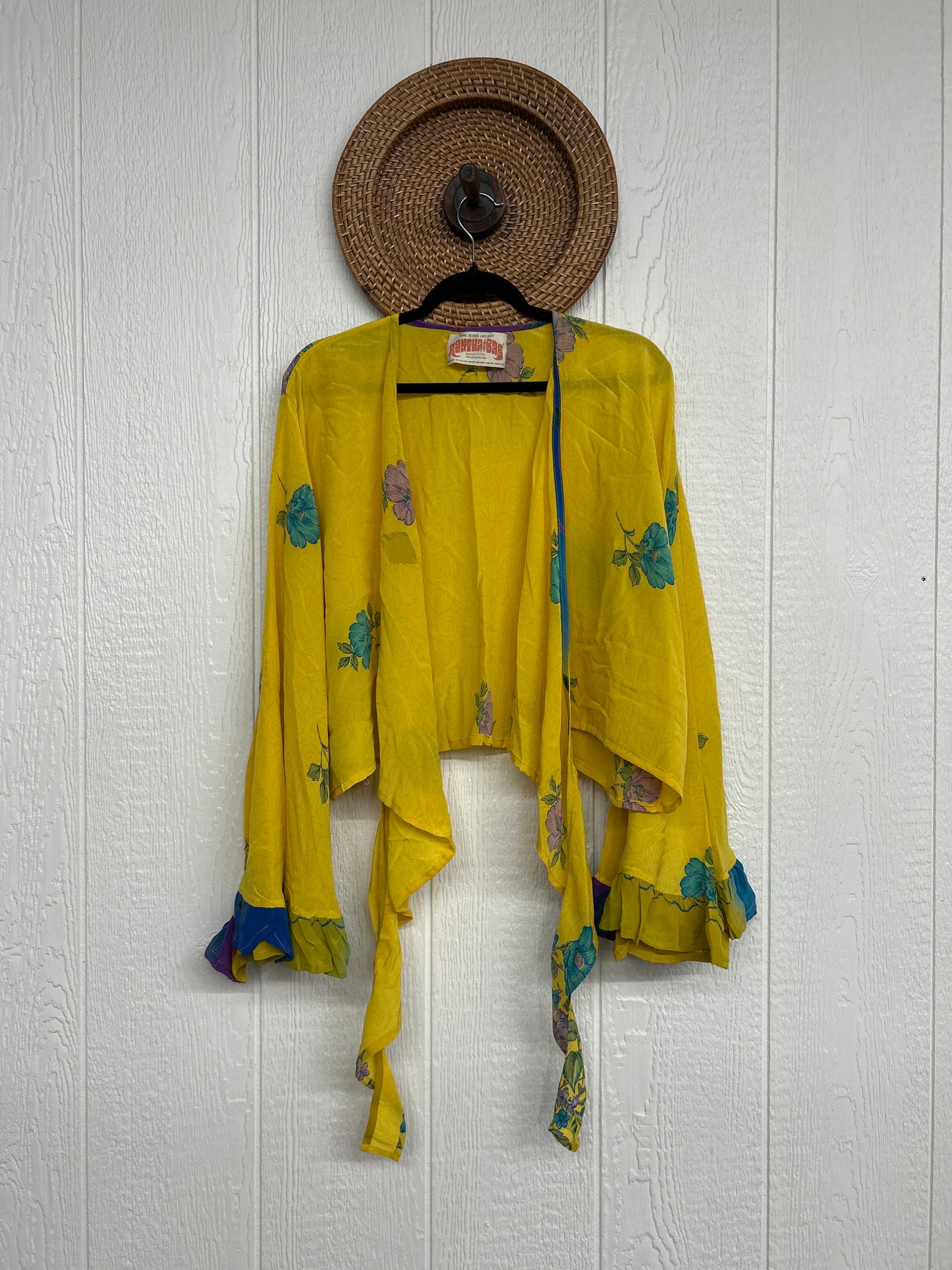 Crepe Sari Zeppelin Crop Shrug 0426 082