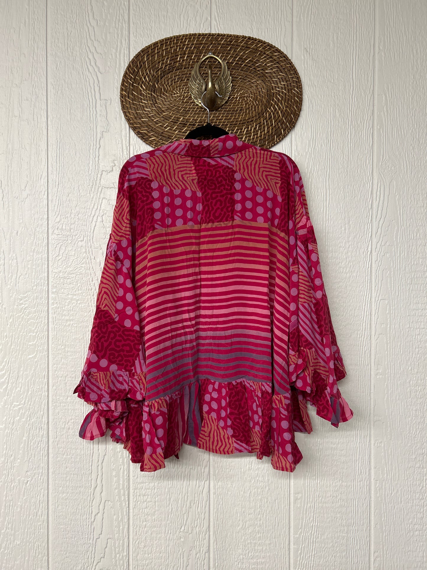 Crepe Sari Wild Rose Top 0526 025