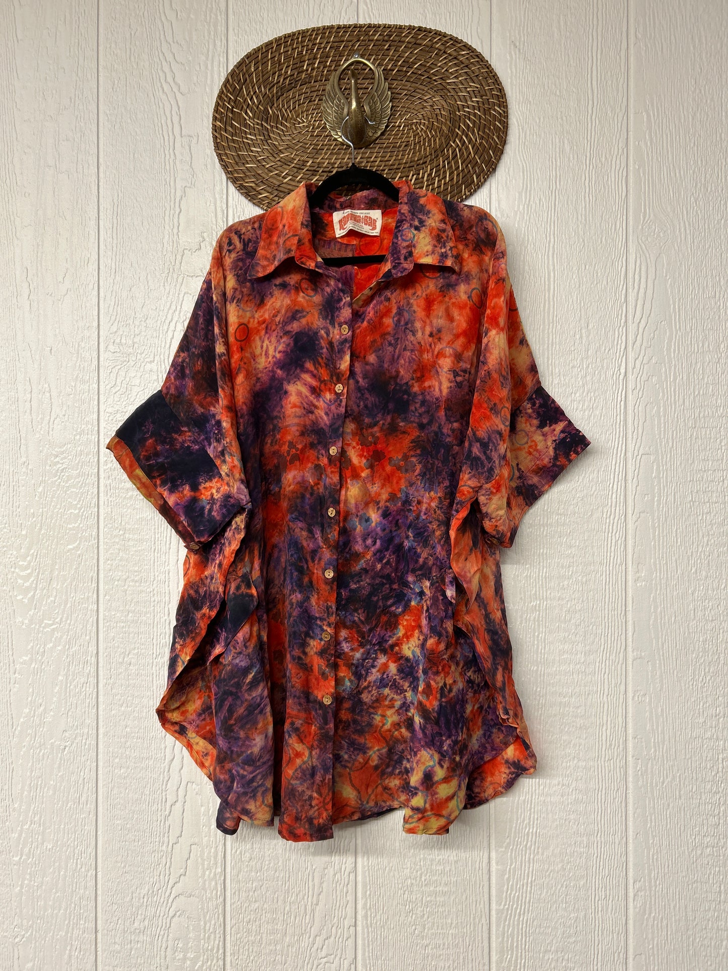 Crepe Sari Free To Be Button Down 0626 077