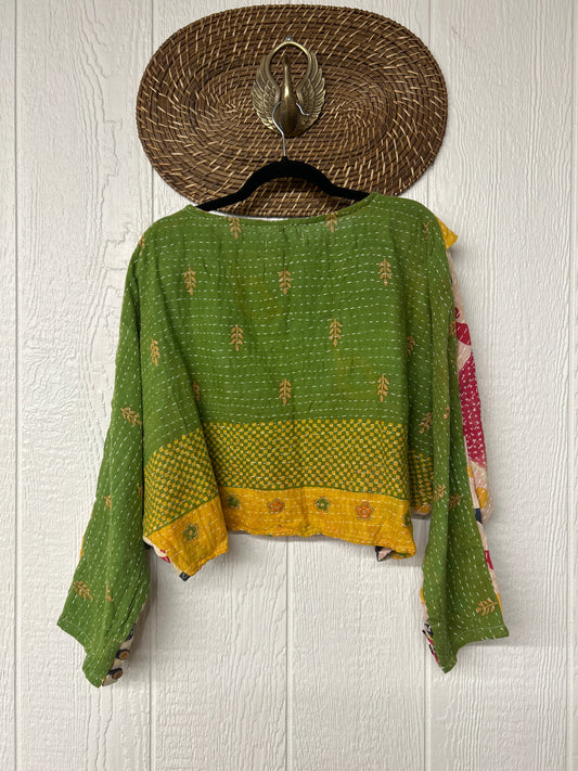 Pareo Kantha In Bloom Cropped Pullover 0326 207