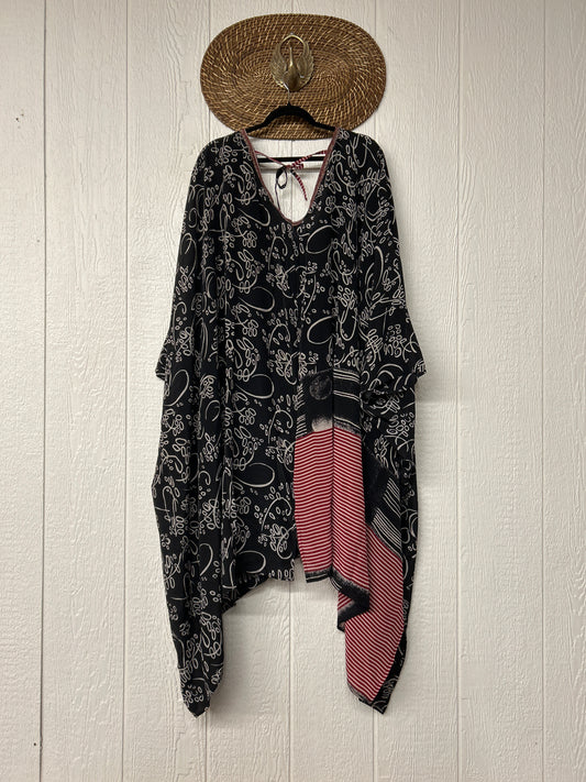 Crepe Sari Orchid Kimono 0626 132