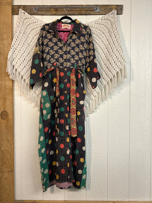 Pareo Kantha Gravity Duster Dress 0226 183