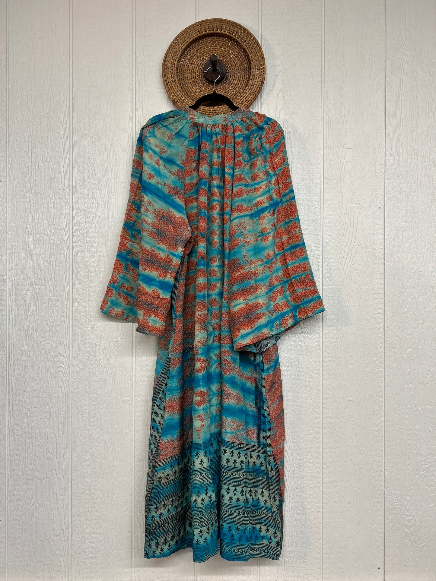 Crepe Sari Woodstock Duster Dress 0226 243