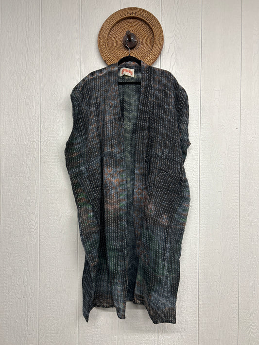 RETAIL Pareo Kantha Dreamweaver Kimono Vest 0526 019
