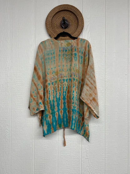 Crepe Sari Hi Lo Butterfly Top 0726 129