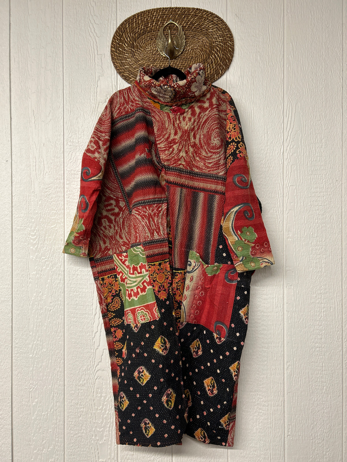 Fine Kantha Cowl Split Pullover 1026 004