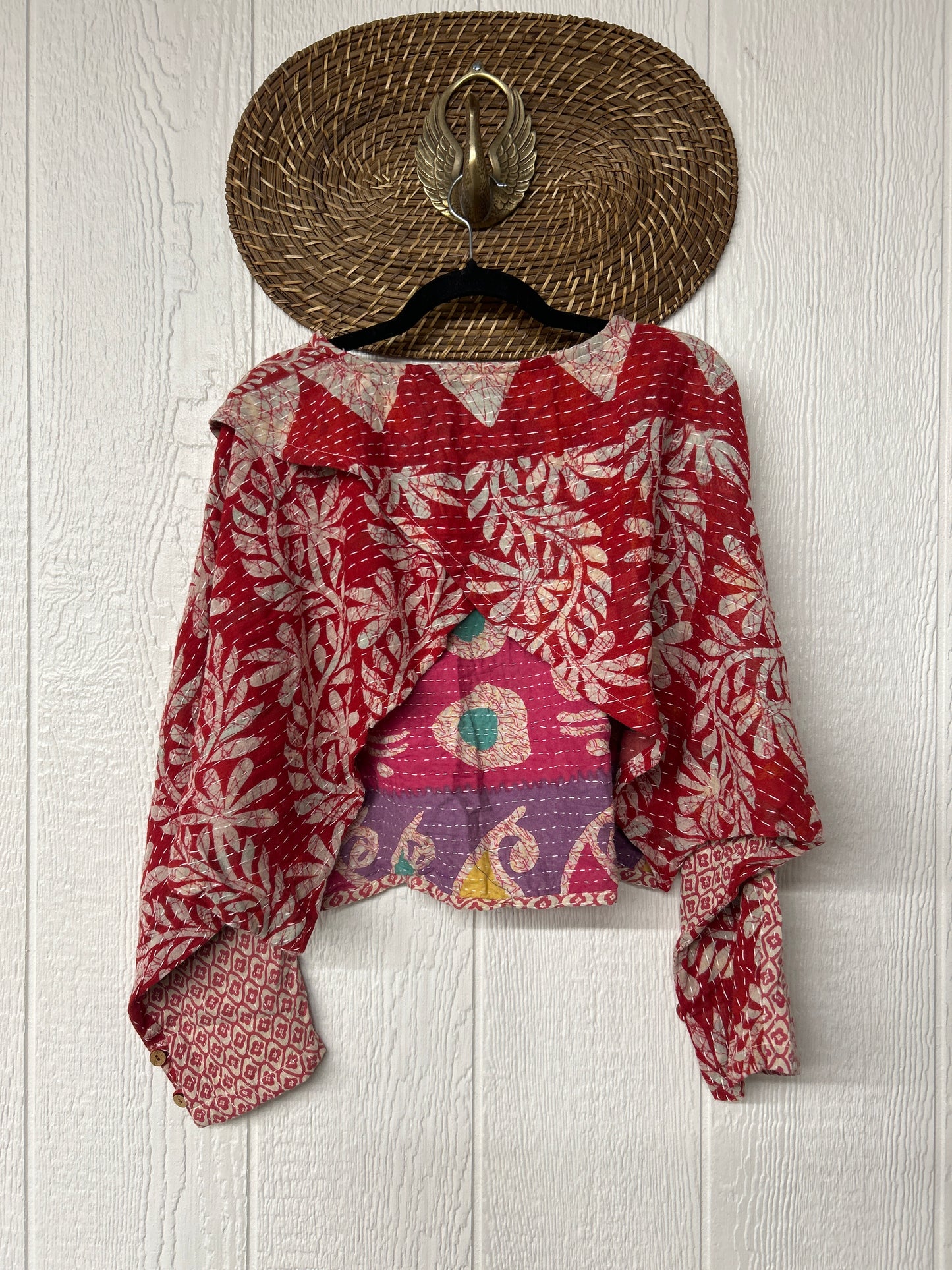 Pareo Kantha In Bloom Cropped Pullover 0326 167