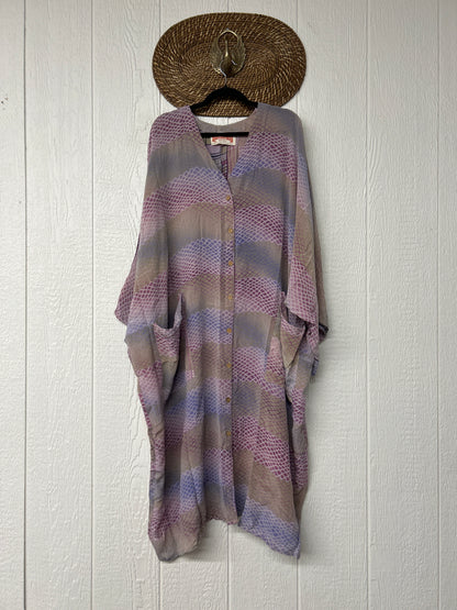 Crepe Sari Gaia Duster Dress 0826 016