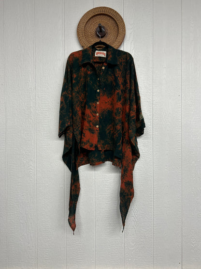 Crepe Sari Summer Nirvana Button Down 0626 133