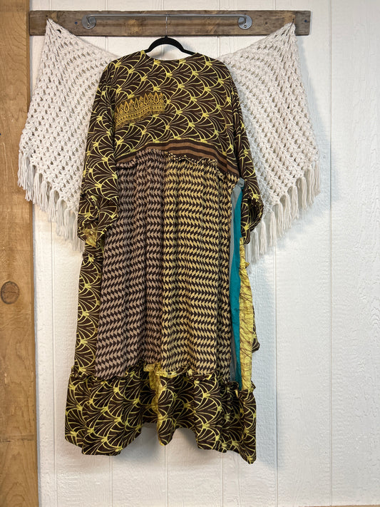 Rasgulla Sari Rhiannon Kimono 0826 033