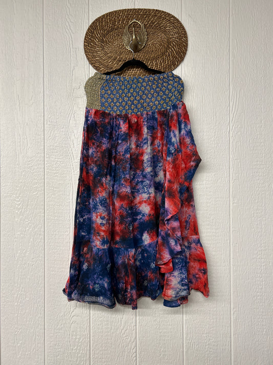 Crepe Sari Inner Peace Wrap Skirt 0626 116