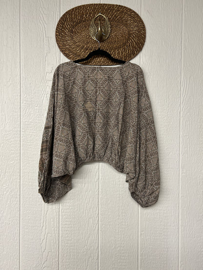 Crepe Sari Luna Crop Top 0126 230