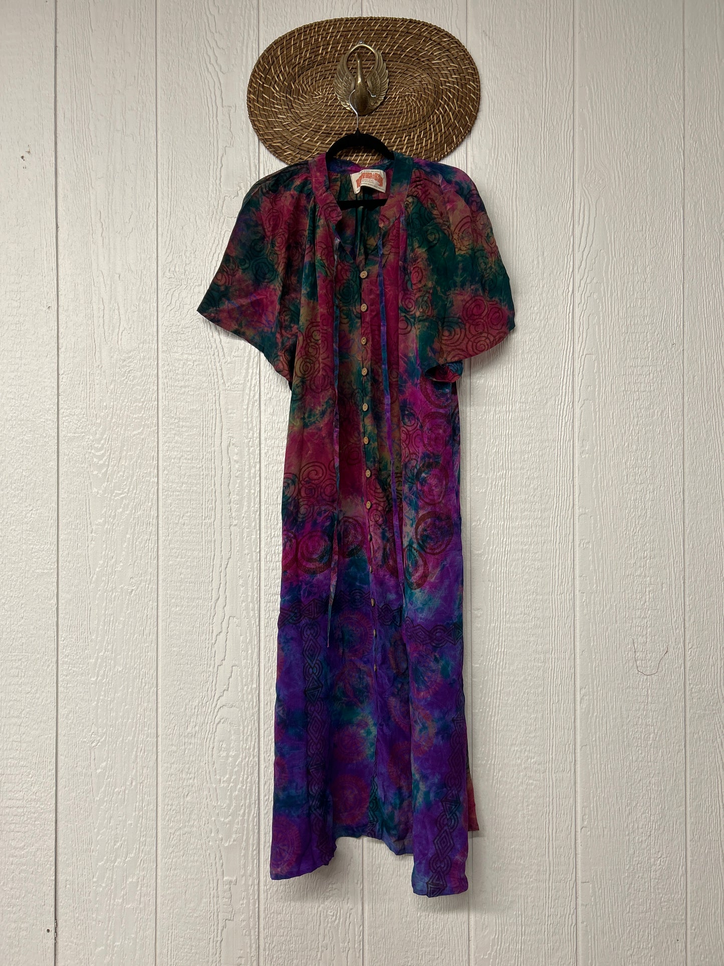 Crepe Sari Summer Woodstock Duster 0626 195