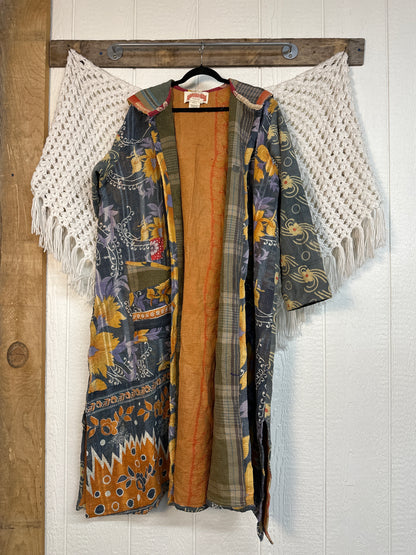 Fine Kantha Rising Sun Coat 1125 246