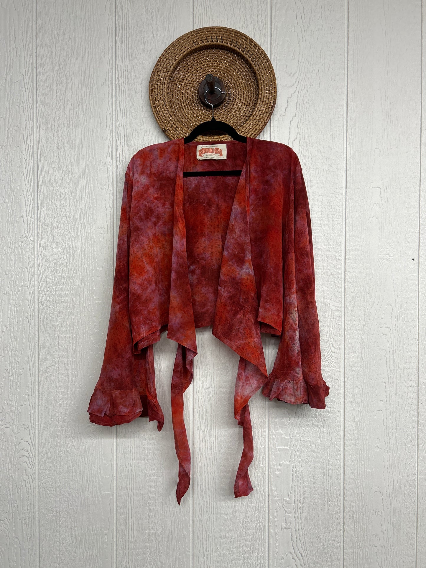 Crepe Sari Zeppelin Crop Shrug 0426 054