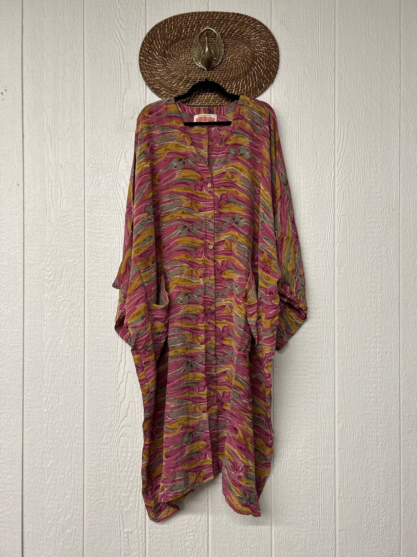 Crepe Sari Gaia Duster Dress 0826 001