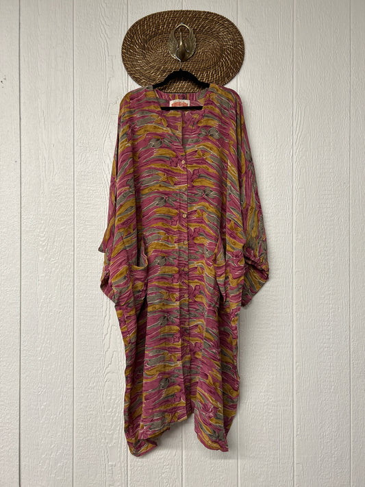 Crepe Sari Gaia Duster Dress 0826 001