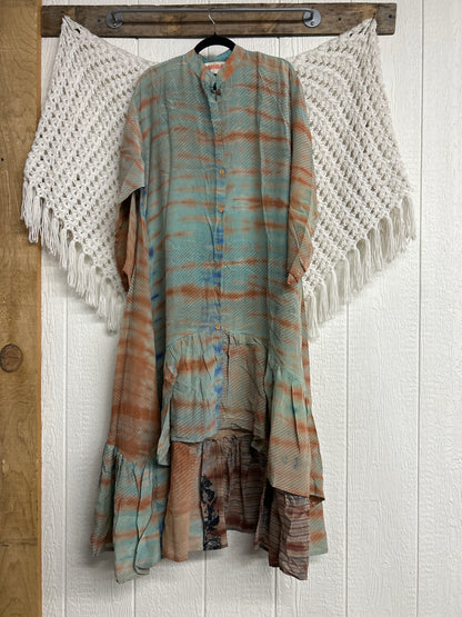 Crepe Sari Dahlia Duster Dress 0326 045