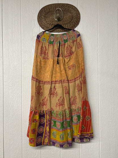 Pareo Kantha Lotus Maxi Skirt 0826 147