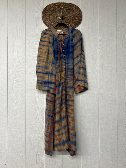 Crepe Sari Woodstock Duster Dress 0226 105