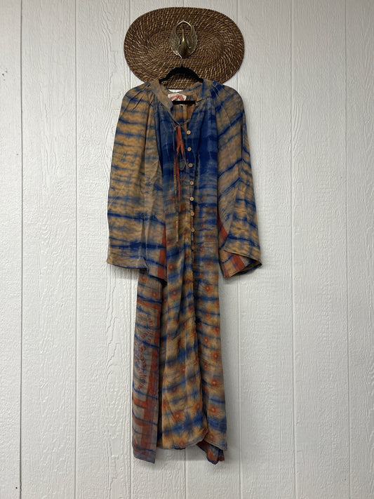 Crepe Sari Woodstock Duster Dress 0226 105