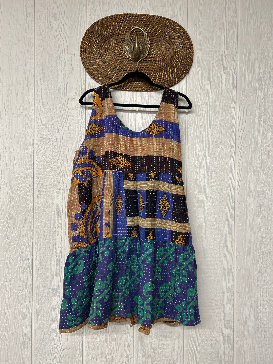 Kantha Meadow Mini Dress 0625 192